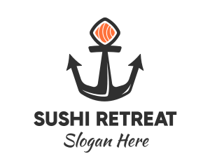 Sushi Sashimi Anchor logo design