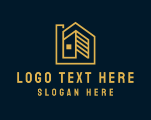 Geometric House Real Estate Logo