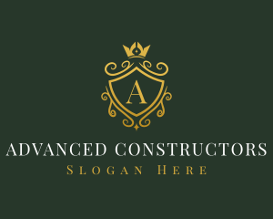 Luxury Crown Shield logo design