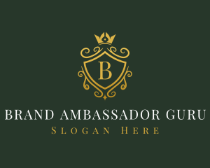 Luxury Crown Shield logo design