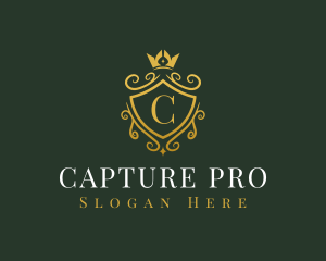 Luxury Crown Shield logo design