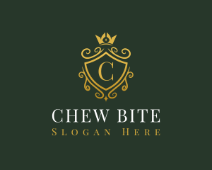 Luxury Crown Shield logo design