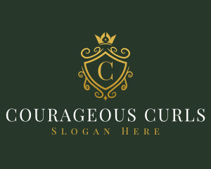 Luxury Crown Shield logo design