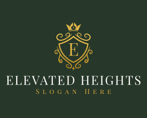 Luxury Crown Shield logo design