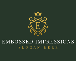 Luxury Crown Shield logo design