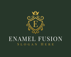 Luxury Crown Shield logo design