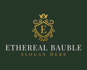 Luxury Crown Shield logo design