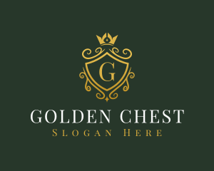 Luxury Crown Shield logo design