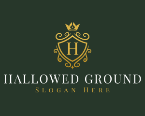 Luxury Crown Shield logo design