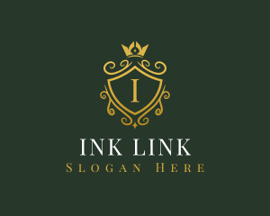 Luxury Crown Shield logo design