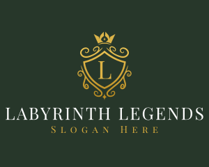 Luxury Crown Shield logo design