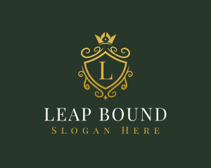 Luxury Crown Shield logo design