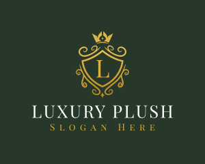 Luxury Crown Shield logo design