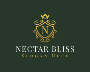 Luxury Crown Shield logo design