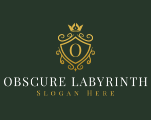 Luxury Crown Shield logo design