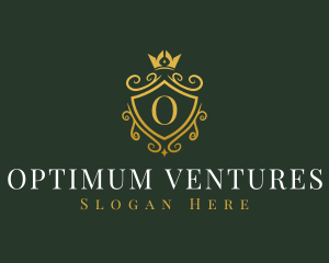 Luxury Crown Shield logo design