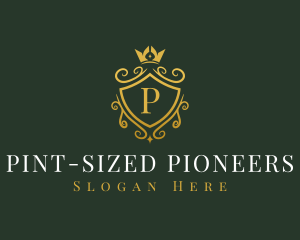 Luxury Crown Shield logo design