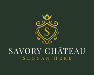 Luxury Crown Shield logo design