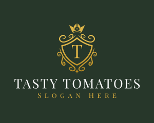 Luxury Crown Shield logo design