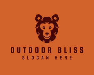 Grizzly Bear Beast logo design