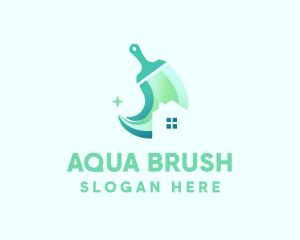 House Brush Cleaning logo design