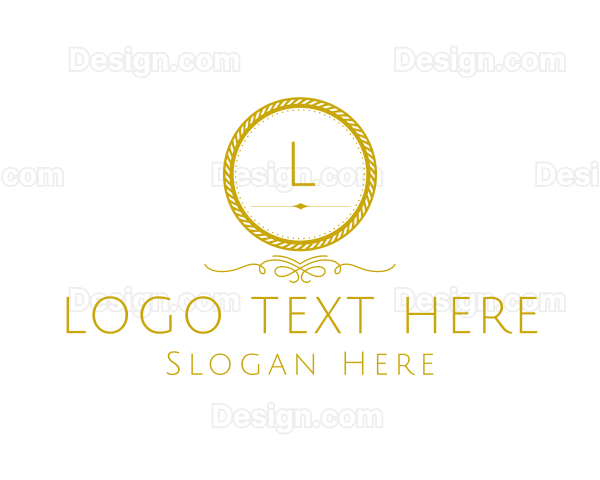 Elegant Luxurious Round Rope Logo