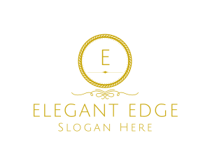 Elegant Luxurious Round Rope logo design