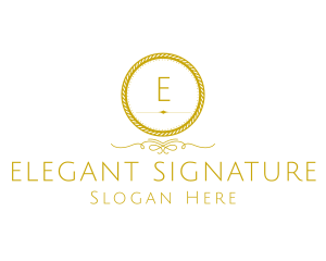 Elegant Luxurious Round Rope logo design