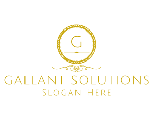 Elegant Luxurious Round Rope logo design