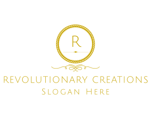 Elegant Luxurious Round Rope logo design