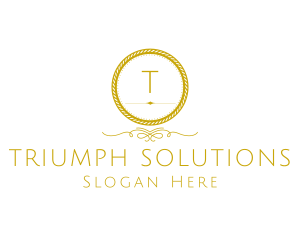 Elegant Luxurious Round Rope logo design