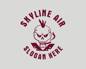Cigarette Punk Skull logo
