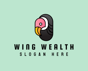 Cartoon Vulture Head logo design