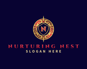 Premium Decorative Shield logo design