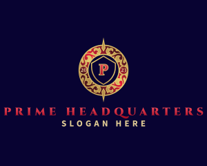 Premium Decorative Shield logo design