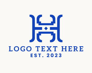 Greek Restaurant Letter H logo