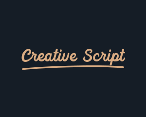 Handwritten Retro Script logo design