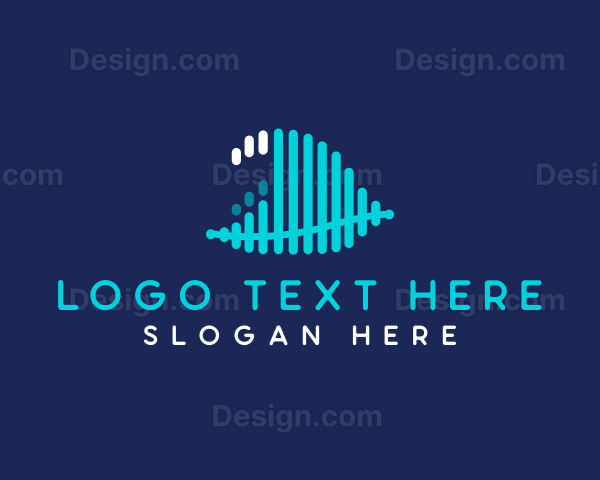 Abstract Ocean Wave Logo