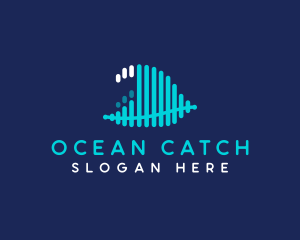 Abstract Ocean Wave logo design