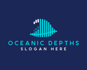 Abstract Ocean Wave logo design