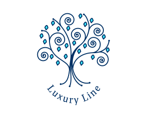 Winter Jewelry Tree  logo design