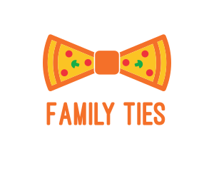 Pizza Bow Tie logo design