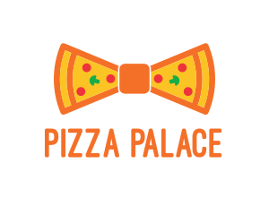 Pizza Bow Tie logo design