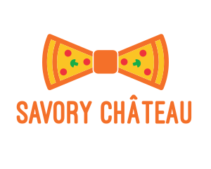 Pizza Bow Tie logo design