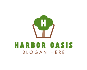 Nature Tree Planting logo design