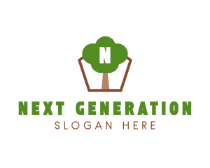 Nature Tree Planting logo design