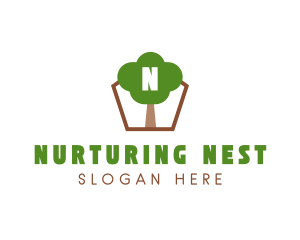 Nature Tree Planting logo design