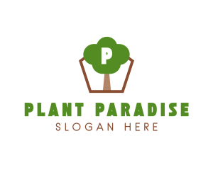 Nature Tree Planting logo design