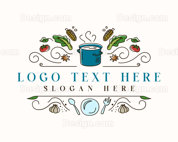 Restaurant Recipe Cooking Logo