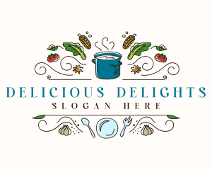 Restaurant Recipe Cooking logo design